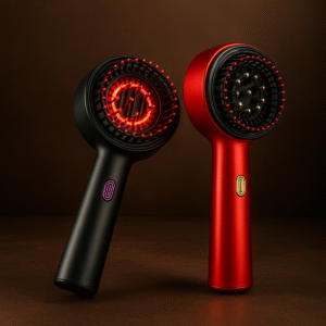 Scalpé – Elektrinis galvos masažuoklis su infraraudonąja šviesa ir aliejaus aplikatoriumi